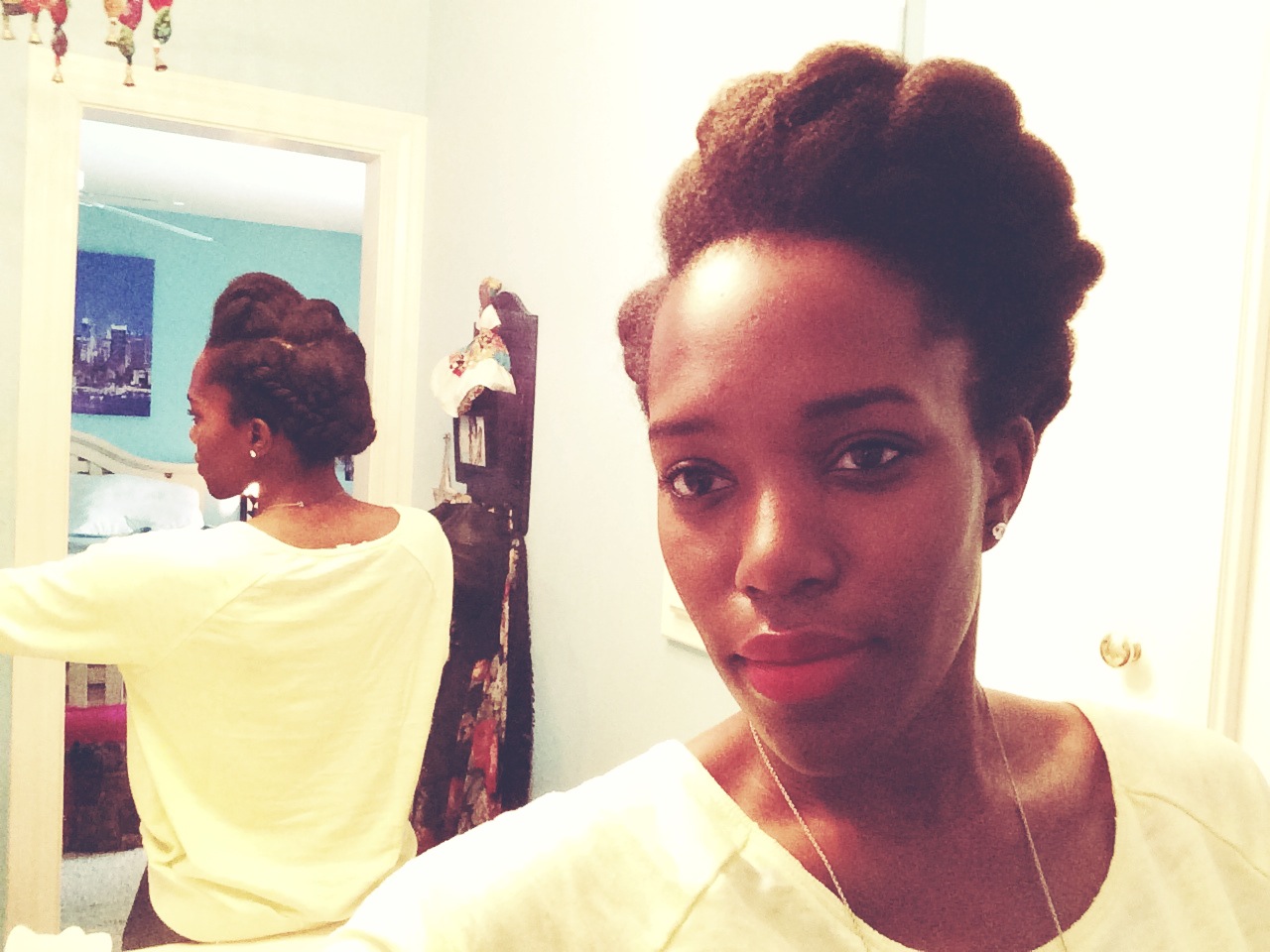 Natural Hair How-To: Protective Style Two Strand Twist Updo